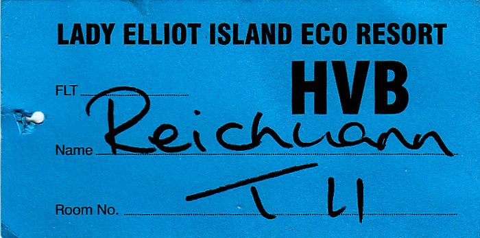 Bordkarte Flug Lady Elliot Island - Hervey Bay (Seair)