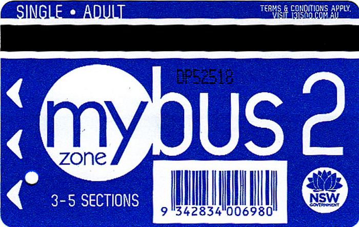 Sydney Busfahrkarte mybus 2 (Museum - Bondi Beach)