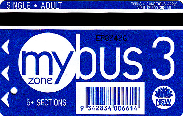 Sydney Busfahrkarte mybus 3 (Coogee Beach - Circular Quay)