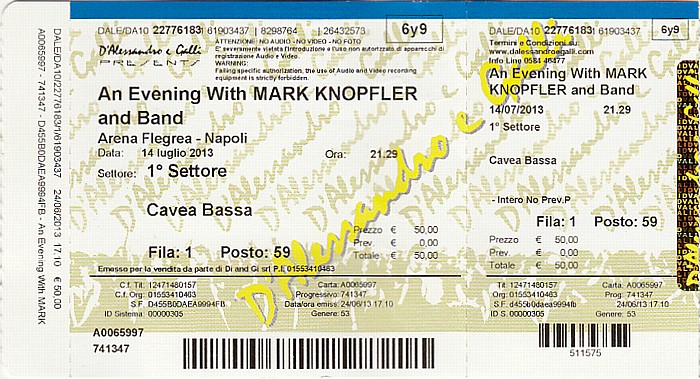 Neapel Arena Flegrea: Mark Knopfler