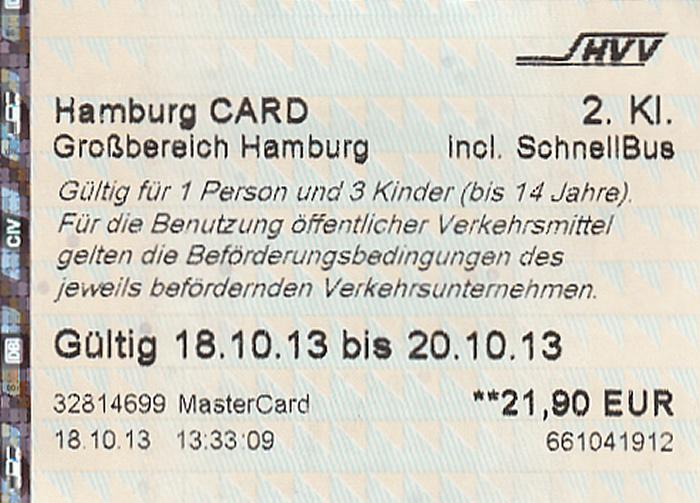 Hamburg CARD 18.-20.10.