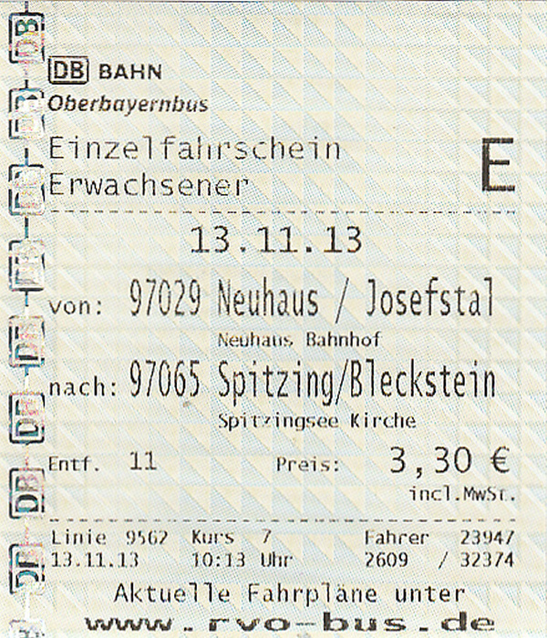 Neuhaus (Schliersee) Bus Neuhaus - Spitzingsattel