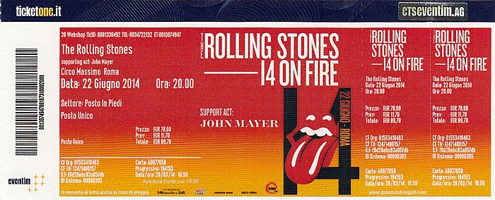 Rom Circo Massimo (Circus Maximus): The Rolling Stones (+ John Mayer)