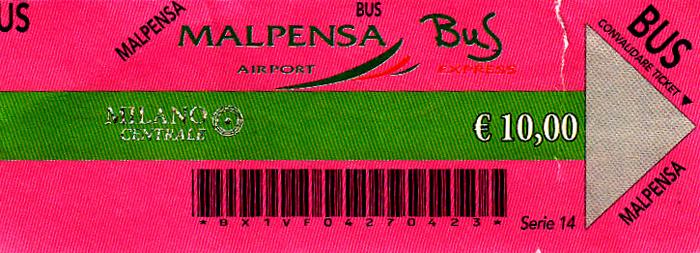 Busfahrkarte Mailand-Malpensa - Milano Centrale