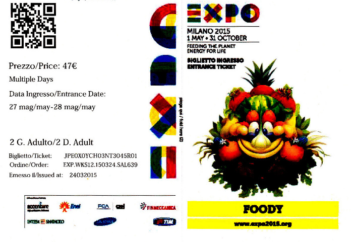 Mailand EXPO Milano 2015 (2-Tagesticket) 27./28.5.