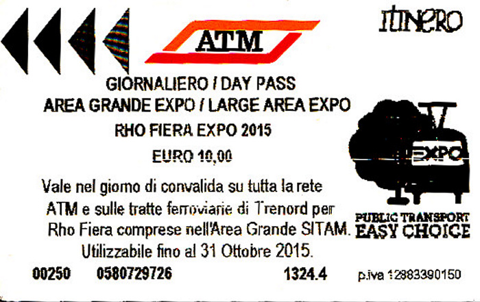Mailand ATM-Ticket