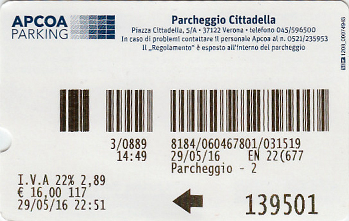 Verona Parkhaus Cittadella