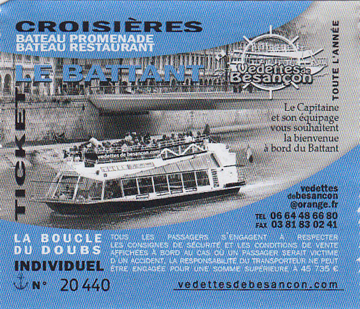 Besançon Doubs-Schifffahrt