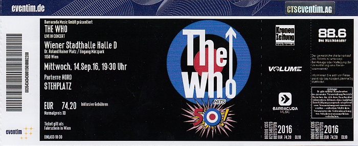 Wiener Stadthalle: The Who (+ Slydigs)