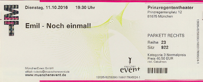 München Prinzregententheater: Emil