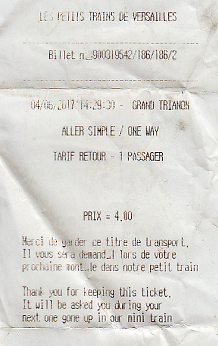 Parc de Versailles: Bimmelbahn