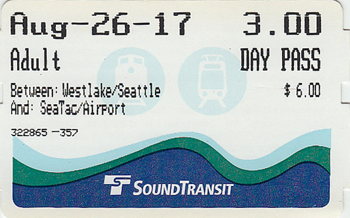 Seattle SoundTransit Day Pass