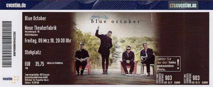München Neue Theaterfabrik: Blue October