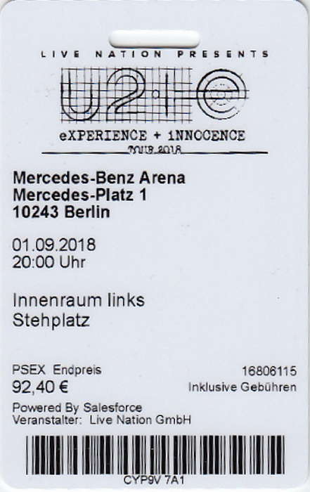 Berlin Mercedes-Benz Arena: U2