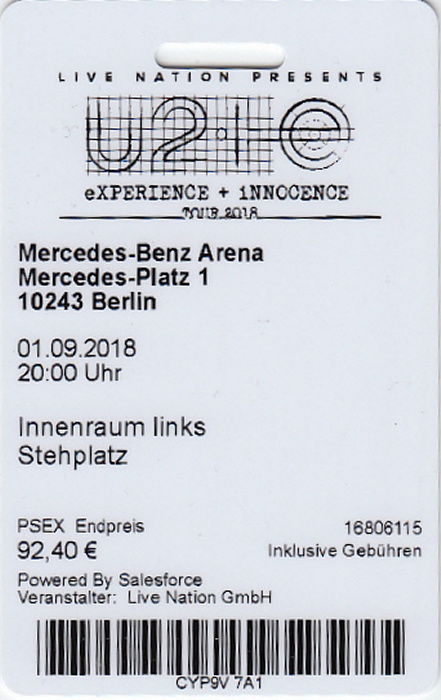 Berlin Mercedes-Benz Arena: U2 Uber Arena