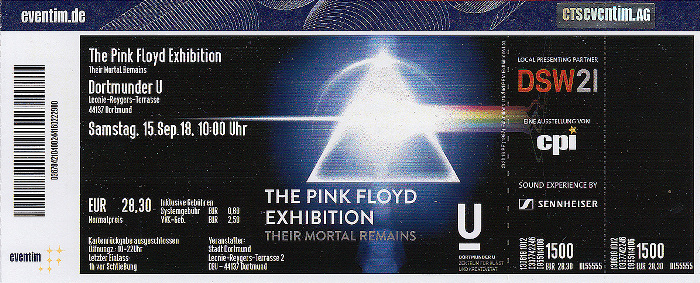 Dortmunder U: The Pink Floyd Exhibition Their Mortal Remains
