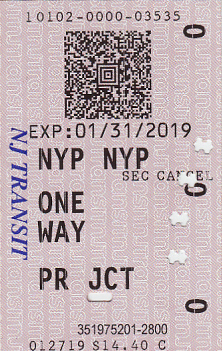 New York City NJ Transit New York Penn Station - Princeton Junction