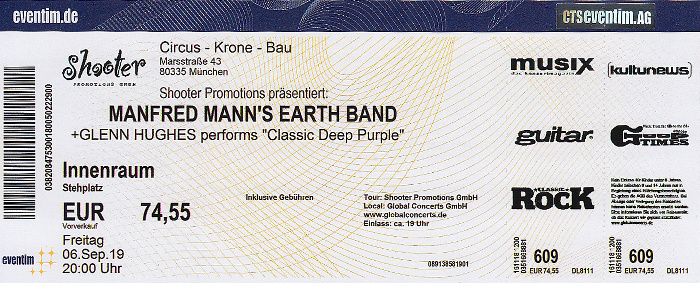 München Circus Krone: Manfred Mann's Earth Band