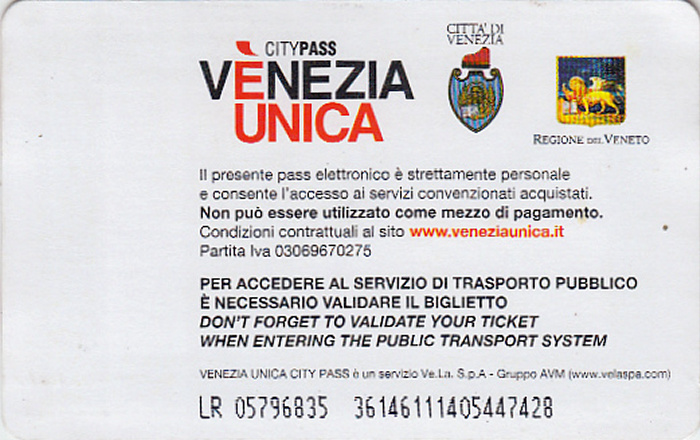 Venedig Venezia Unica CityPass (72-Stundenticket Vaporettos 22.-24.7.)