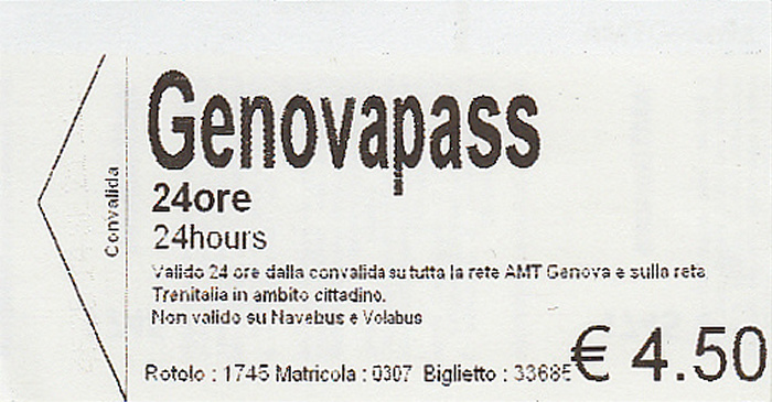 Genua Genovapass 24ore