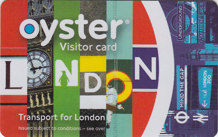 London oyster Visitor Card