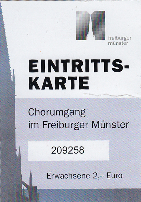 Chorumgang im Freiburger Münster