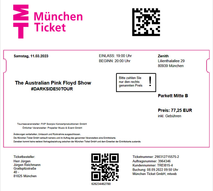 München Zenith: The Australian Pink Floyd Show