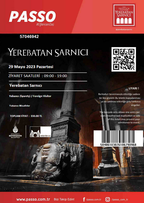 Istanbul Yerebatan-Zisterne (Cisterna Basilica)
